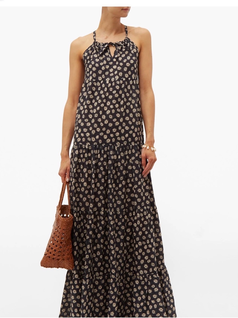 Dodo Bar Or Maxi Dress 100% Cotton Size Medium PAs Pour Toi